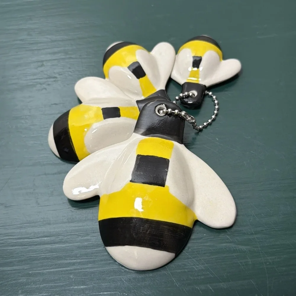 Ceramic Bumblebee Measuring Spoons Set of 4